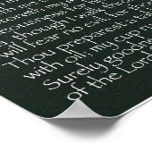 De Heer is mijn herder — Psalm 23, Variatie F Poster (Hoek)