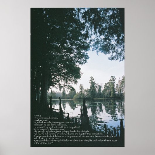 De Heer is mijn herder — Psalm 23, Variatie F Poster (Voorkant)