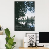 De Heer is mijn herder — Psalm 23, Variatie F Poster (Thuiskantoor)