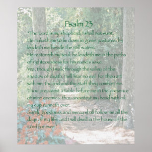 De Heer is mijn herder, Psalm 23, Versie B Poster