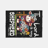 De Heer Is Mijn Herder Psalm Schattig Schaap Pasen Fleece Deken (Voorkant (Horizontaal))