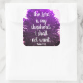 De Heer is Mijn Herder Schrift Stickers (Tas)