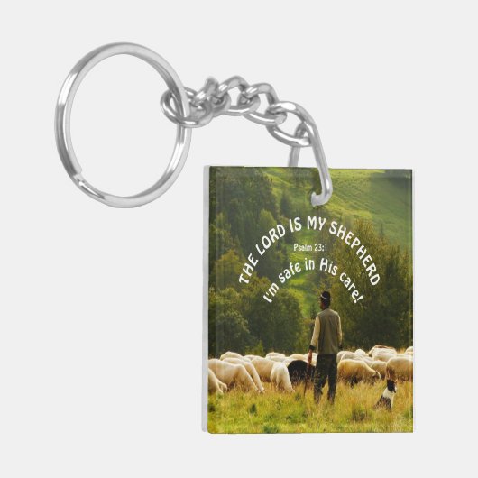 De Heer is mijn Herder Sleutelhanger (Voorkant Links)