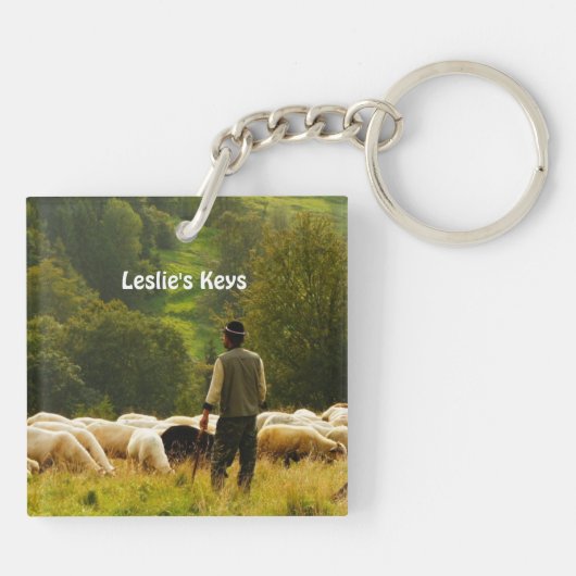 De Heer is mijn Herder Sleutelhanger (Achterkant)