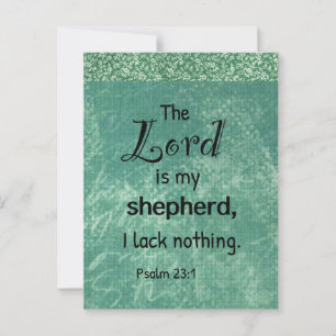 De Heer is Mijn Herder Sokkel Bord Briefkaart