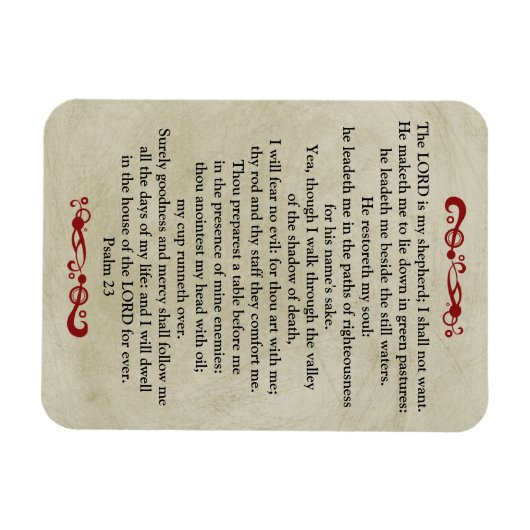 De Heer is mijn herder- uiterlijk Magneet (Horizontaal)