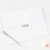 De Heer is Mijn Herder Vierkante Sticker (Envelop)