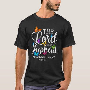 De Heer is Mijn Herder Vlinder Psalm 231 Relig T-shirt