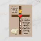 De Heer is mijn herderskaart Visitekaartje (Voorkant)