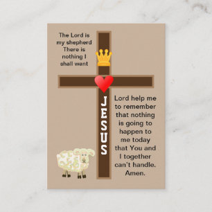 De Heer is mijn herderskaart Visitekaartje