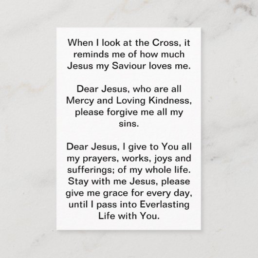 De Heer is mijn herderskaart Visitekaartje (Achterkant)