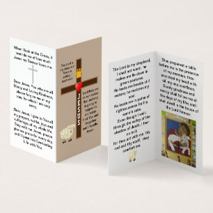 De Heer is mijn herderskaart Visitekaartje