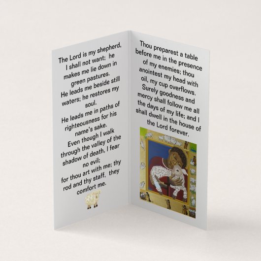 De Heer is mijn herderskaart Visitekaartje (Binnen)