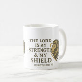 De Heer is mijn kracht 15 oz koffie Mok (Voorkant rechts)