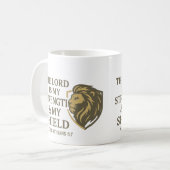 De Heer is mijn kracht 15 oz koffie Mok (Voorkant links)