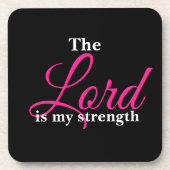 De Heer is mijn kracht Bier Onderzetter (Voorkant)