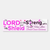 De HEER is mijn kracht Bumpersticker (Voorkant)