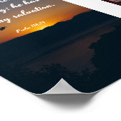 De Heer is mijn kracht en mijn lied - Bijbel Poster (Hoek)