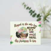 De Heer is mijn kracht en mijn lied, melanine sist Feestdagenkaart (Staand voorkant)