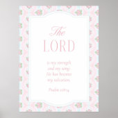 De Heer is mijn kracht en mijn lied Muurkunst Poster (Voorkant)