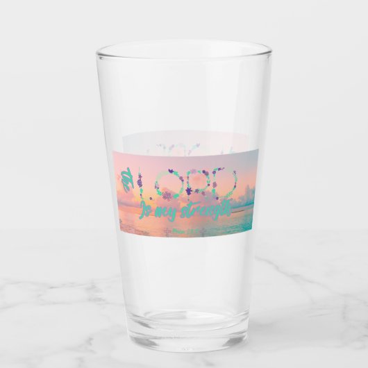 De Heer is mijn kracht Glas (Voorkant)