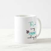 de heer is mijn kracht koffiemok (Voorkant rechts)