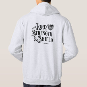 De Heer is mijn Kracht & Schild Koninklijk  Hoodie