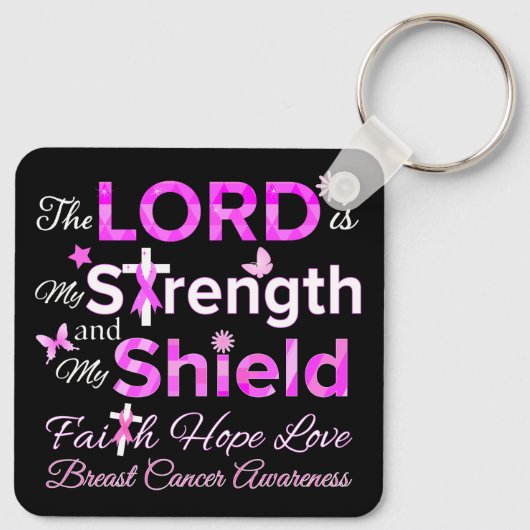 De HEER is mijn kracht Sleutelhanger (Achterkant)