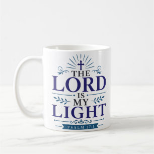 De Heer is mijn licht Christelijke hoop citaat Koffiemok