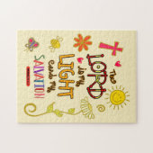 De Heer is Mijn Licht en Mijn Bijbelse Verse van d Legpuzzel (Horizontaal)