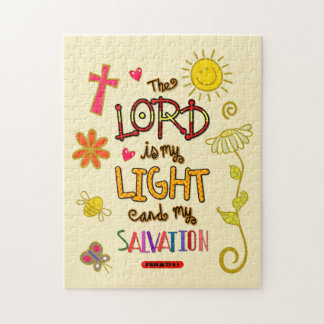 De Heer is Mijn Licht en Mijn Bijbelse Verse van d Legpuzzel