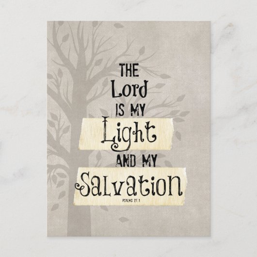 De Heer is mijn Licht en mijn Briefkaart (Voorkant)