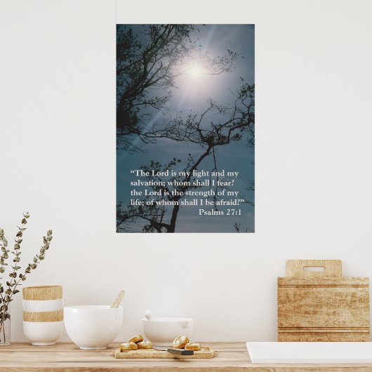 De Heer is mijn licht Poster (Keuken)