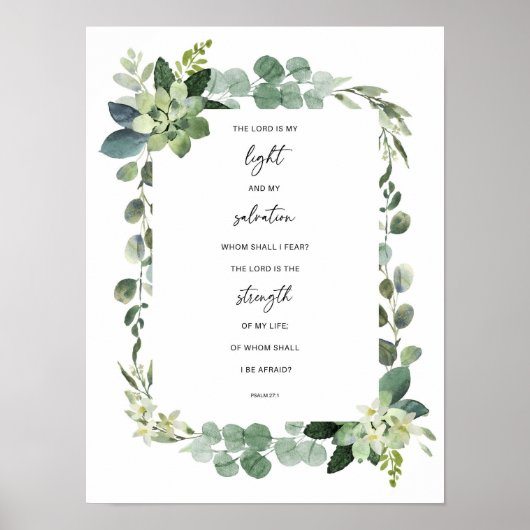 De Heer is mijn licht Poster (Voorkant)