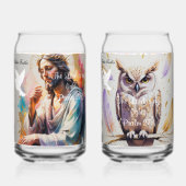 De Heer is mijn licht. (Psalm 27:1) Blikvorm Glas (Achterkant)