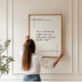 De Heer is mijn licht Psalm 27 Poster