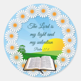 De Heer is mijn Licht Ronde Sticker
