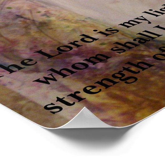 "De Heer is mijn Lichte" Poster (Hoek)