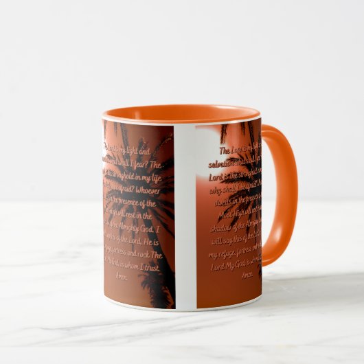 De Heer is mijn lichte tweetone Mok (Voorkant rechts)