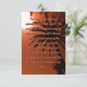 De Heer is mijn lichte Wenskaart Kaart (Staand voorkant)