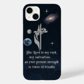 De Heer is mijn rock iPhone 14 plus Hoesje (Achterkant)