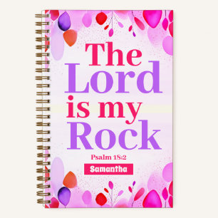 De Heer is mijn Rots Boho Christelijk Meisjes Dagb Notitieboek
