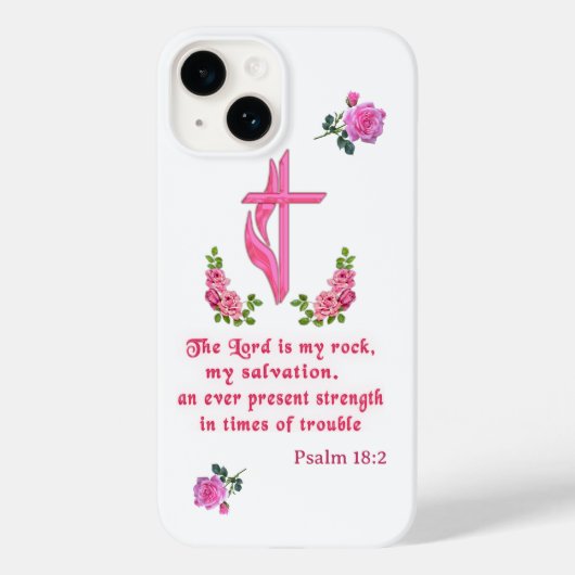 De Heer is mijn rots Case-Mate iPhone Case (Achterkant)