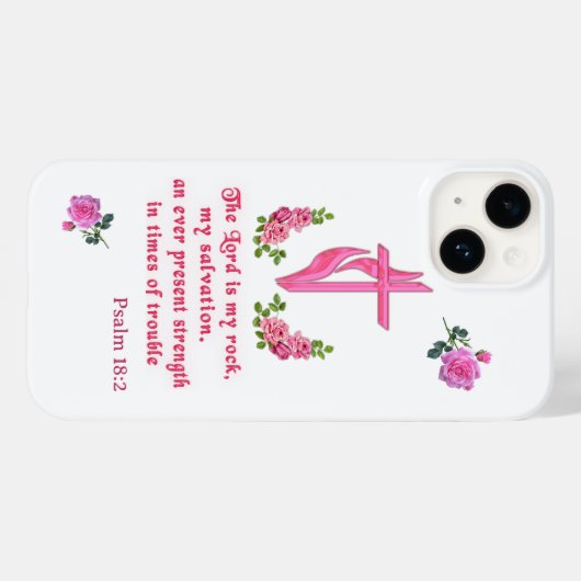 De Heer is mijn rots Case-Mate iPhone Case (Achterkant (horizontaal))