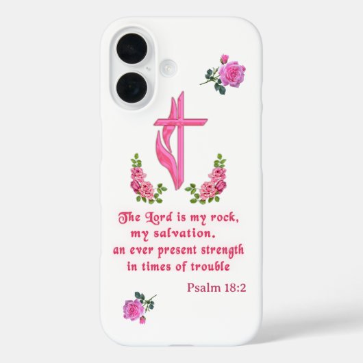 De Heer is mijn rots Case-Mate iPhone Case (Achterkant)