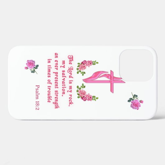 De Heer is mijn rots Case-Mate iPhone Case (Achterkant (horizontaal))