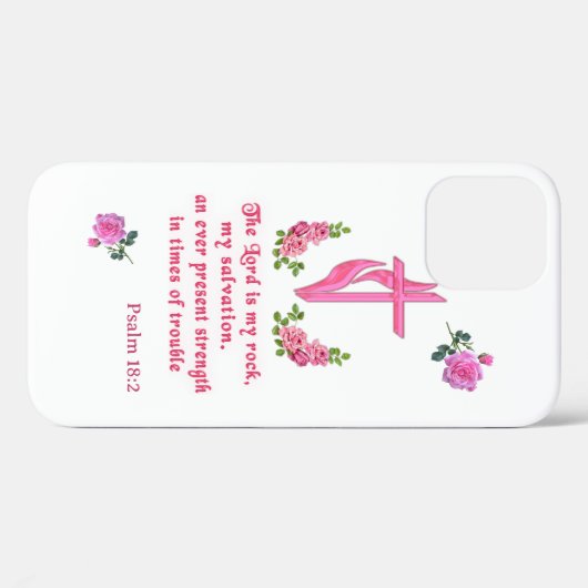 De Heer is mijn rots Case-Mate iPhone Case (Achterkant (horizontaal))