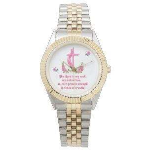 De Heer is mijn rots Christelijk Horloge