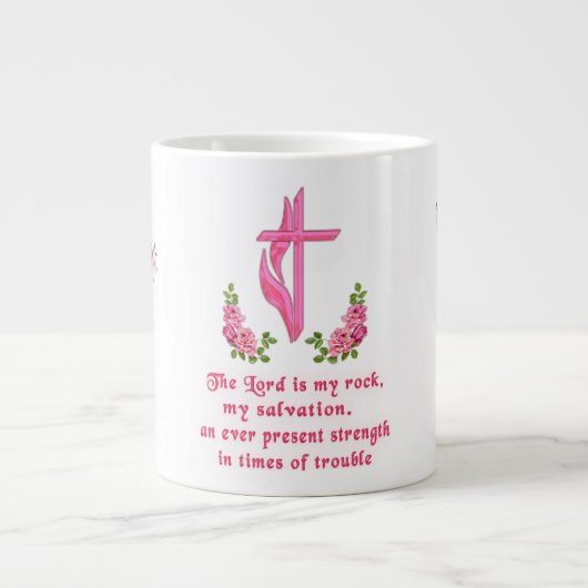 De Heer is mijn rots Grote Koffiekop (Voorkant)