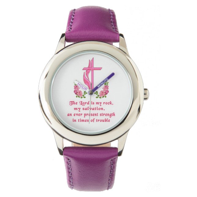 De Heer is mijn rots Horloge (Voorkant)